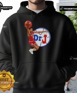 Premium Philadelphia 76ers Dr. J Dunk Hoodie featuring bold team colors and iconic design for basketball fans.