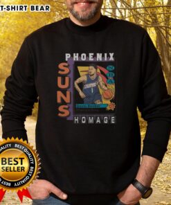 Premium Phoenix Suns trading card sweatshirt featuring Devin Booker, perfect for fans and collectors.