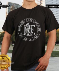 Premium Pittsburgh And Lake Erie Railroad Logo T-Shirt featuring a vintage train graphic, perfect for railroad enthusiasts.