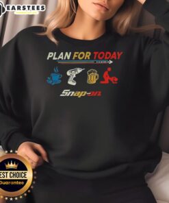 Premium plan for today: coffee, work, beer, and relax on a cozy sweatshirt, perfect for any casual setting.