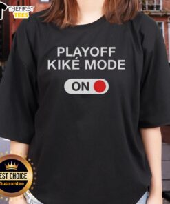 Premium Playoff Kike Mode Ladies Tee featuring a stylish design perfect for sports fans celebrating playoffs.