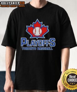 Premium Playoffs Toronto Baseball T-Shirt featuring a stylish design for fans celebrating their team spirit.