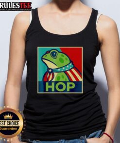 Premium Portland Frog Hop Tank Top featuring a vibrant frog design, perfect for summer outings and casual wear.