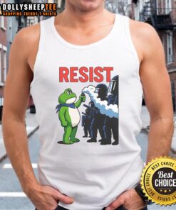 Premium Portland Frog tank top featuring a trending funny protest design for those who resist and promote humor.