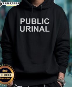 Premium Public Urinal Hoodie featuring unique design for comfort and style, perfect for casual outings and urban adventures.