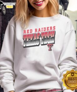 Premium Red Raiders Texas Tech polished sweatshirt in vibrant red, showcasing team logo and stylish design.