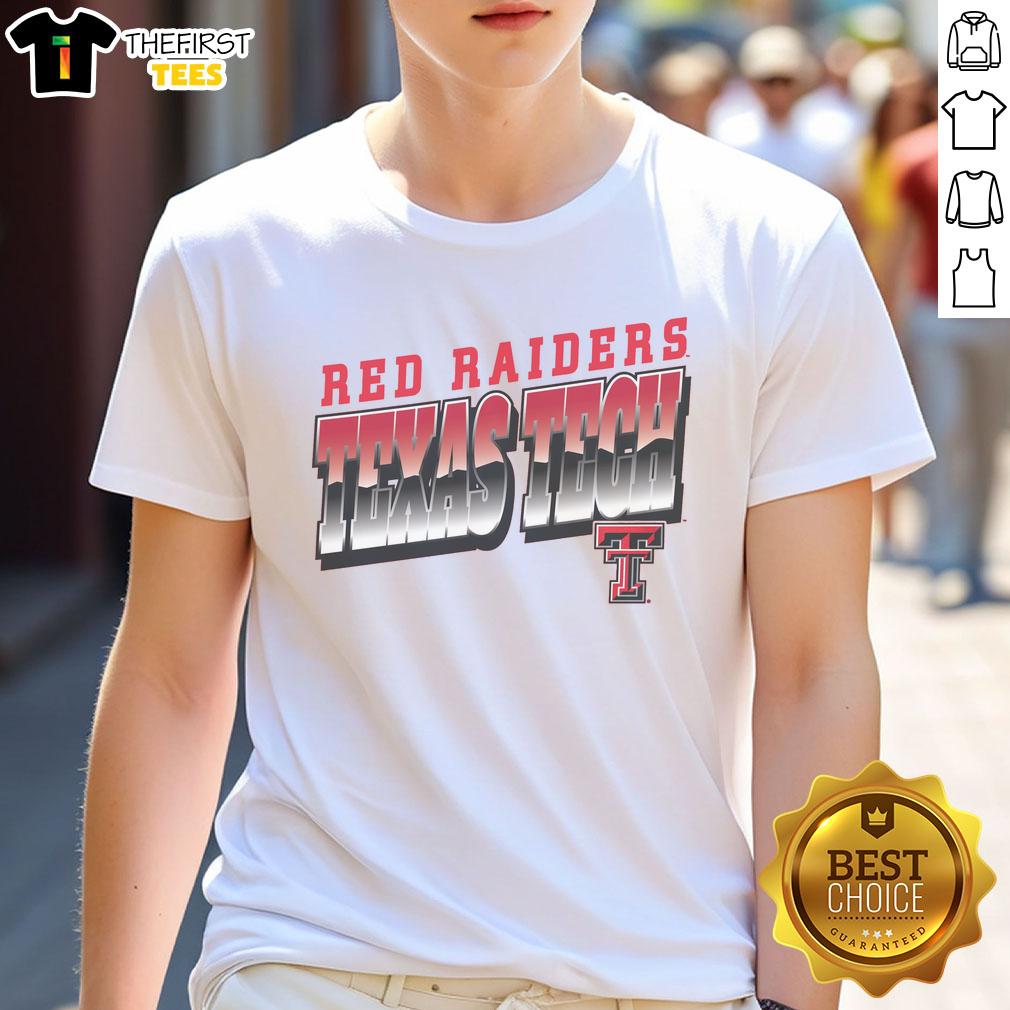 premium-red-raiders-texas-tech-polished-t-shirt-1 Premium Red Raiders Texas Tech polished t-shirt featuring vibrant team colors and logo, perfect for game day style.