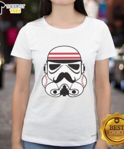 Premium Redlegs Trooper Cincinnati Reds ladies tee in vibrant red, perfect for game day and showing team spirit.