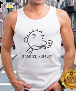 Alt Text: Premium Rodrick Huffley smoking tank top featuring a stylish design and comfortable fit for casual wear.
