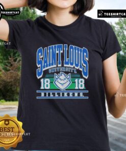 Premium Saint Louis University Billikens Est 1818 Ladies Tee featuring stylish design for proud SLU fans.