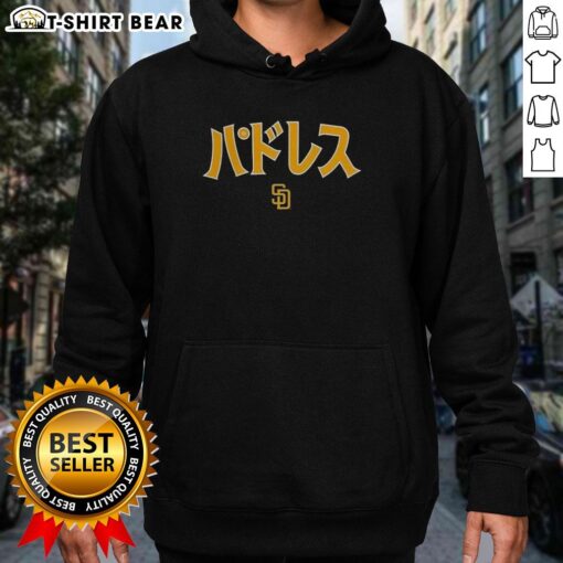 Alt Text: Premium San Diego Padres MLB Katakana Hoodie featuring bold team graphics and a stylish design for fans.