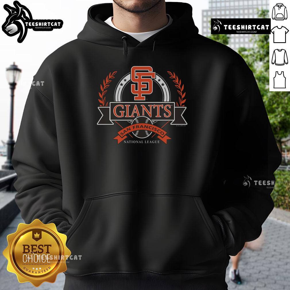 Premium San Francisco Giants Cooperstown Collection Crest Hoodie Premium San Francisco Giants Cooperstown Collection Crest Hoodie in black, showcasing the iconic Giants logo and stylish design.
