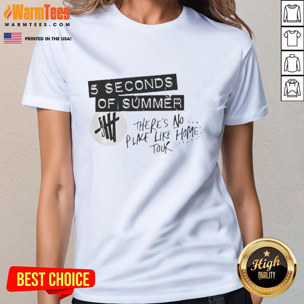 premium-seconds-of-summer-theres-no-place-like-home-tour-logo-ladies-tee Premium Seconds of Summer There's No Place Like Home Tour logo on a stylish ladies tee, perfect for summer outings.