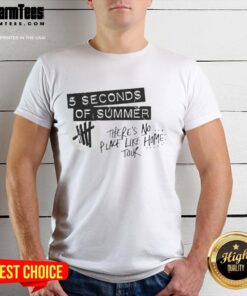 Alt Text: Premium Seconds Of Summer There's No Place Like Home Tour logo T-Shirt featuring vibrant graphics and stylish design.
