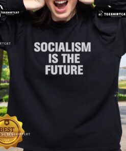 Premium Socialism is the Future Sweatshirt featuring bold text design on a cozy, stylish fabric for a modern look.