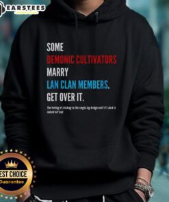 Premium hoodie featuring 'Demonic Cultivators Marry Lan Clan Members' design, perfect for fans of the series and streetwear.