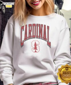 Premium Stanford Cardinal Walk Tall Sweatshirt in vibrant red, featuring the iconic Stanford logo and comfortable fit.