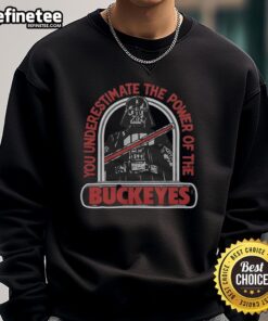 Premium Star Wars Darth Vader X Ohio State sweatshirt featuring iconic graphics and a cozy fit for fans.