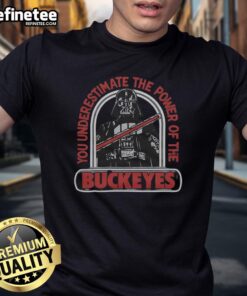 Premium Star Wars Darth Vader X Ohio State T-Shirt featuring a stylish design for fans of both franchises.