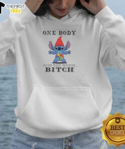 Premium Stitch 'I'm Like 12 People Packed In One Body' Spin The Wheel Bitch Hoodie showcasing a stylish design in vibrant colors.