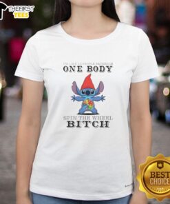 Premium Stitch Im Like 12 People Packed In One Body Spin The Wheel Bitch Ladies Tee showcasing a fun graphic design.