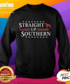 Premium Straight Up Southern Sweatshirt in cozy fabric, perfect for casual wear and showcasing Southern style.