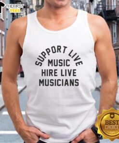 Premium Support for Live Music: Hire Live Musicians Tank Top featuring vibrant design and quality fabric for music lovers.