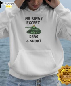 Premium Tank 'Weeeeee No Kings Except Drag' Hoodie featuring a stylish design and comfortable fit for casual wear.