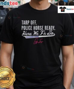 Premium Tarp Off Police Horse Ready George Springer T-Shirt featuring a vibrant design for baseball fans.