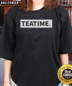 Premium Teatime Graphic Ladies Tee featuring a stylish tea-themed design for casual wear.
