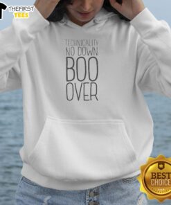 Alt Text: Premium Technicality No Down Boo Over Hoodie in black, showcasing a stylish design and comfortable fit for casual wear.