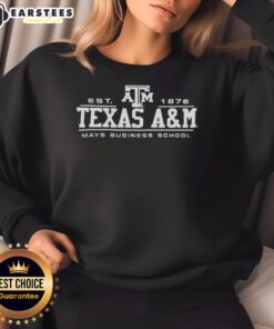 Premium Texas A&M Mays Business School 1876 sweatshirt featuring a stylish design and comfortable fit for alumni and students.