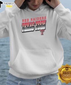 Alt Text: Premium Texas Tech Red Raiders polished hoodie featuring team colors and logo, perfect for game day or casual wear.