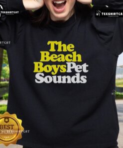 Alt Text: Premium The Beach Boys Pet Sounds sweatshirt featuring vibrant artwork, perfect for fans of classic music and cozy style.