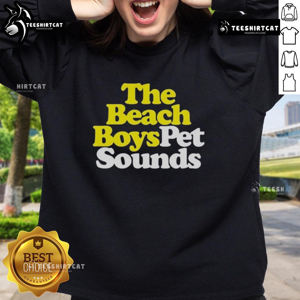 Premium The Beach Boys Pet Sounds Sweatshirt Alt Text: Premium The Beach Boys Pet Sounds sweatshirt featuring vibrant artwork, perfect for fans of classic music and cozy style.
