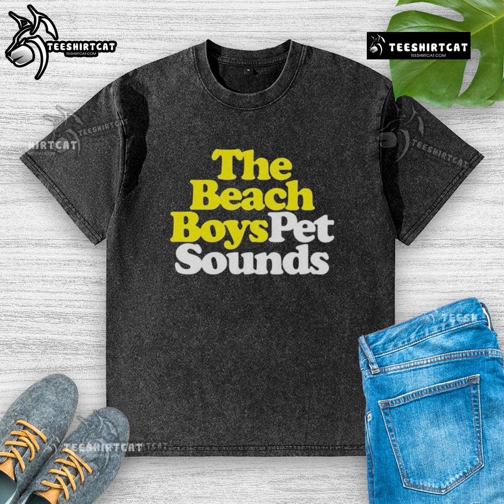Premium The Beach Boys Pet Sounds Washed T Shirt Premium The Beach Boys Pet Sounds washed t-shirt featuring iconic album art and a relaxed fit for vintage style.