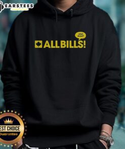 Premium The Eagle All Bills What Bread caricature logo hoodie featuring a vibrant design and comfortable fit.