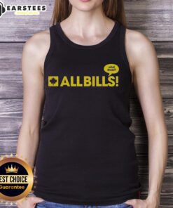 Premium The Eagle All Bills What Bread caricature logo tank top featuring a bold graphic design for stylish casual wear.