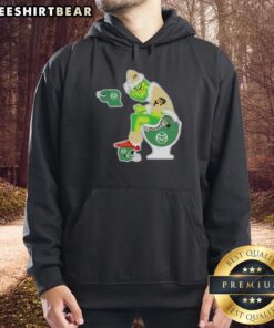 Premium The Grinch Colorado Buffaloes hoodie with holiday design featuring a whimsical toilet scene for Christmas.