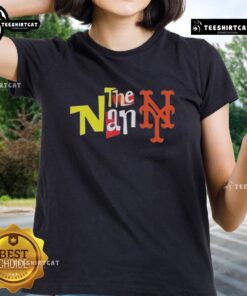 Premium The Nanny New York Mets ladies tee featuring a stylish design for female fans of the iconic TV show and baseball team.