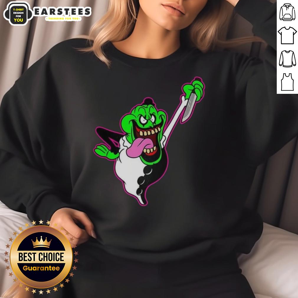 premium-the-real-clownbusters-slimer-ghostbusters-parody-halloween-sweatshirt Alt Text: Premium The Real Clownbusters Slimer Ghostbusters parody Halloween sweatshirt featuring vibrant graphics and cozy design.