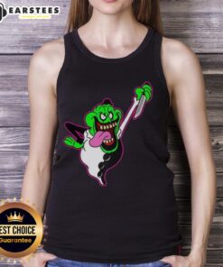 Premium The Real Clownbusters Slimer Ghostbusters parody Halloween tank top featuring vibrant colors and fun design.