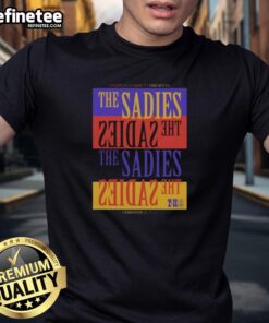 Premium The Sadies Pioneertown, CA tour t-shirt for February 9, 2026, featuring vibrant graphics and tour details.