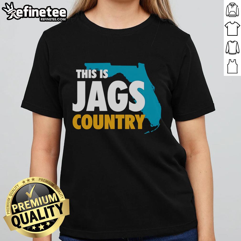 premium-this-is-jags-country-ladies-tee Premium 'This Is Jags Country' ladies tee shirt featuring a stylish design perfect for fans and casual wear.
