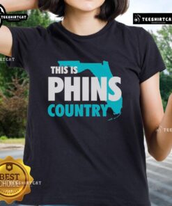 Premium Phins Country ladies tee in vibrant colors, showcasing a stylish design perfect for fans of Phins Country.