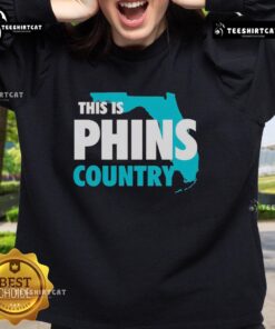 Premium Phins Country sweatshirt in navy blue, showcasing a stylish design perfect for fans and casual wear.