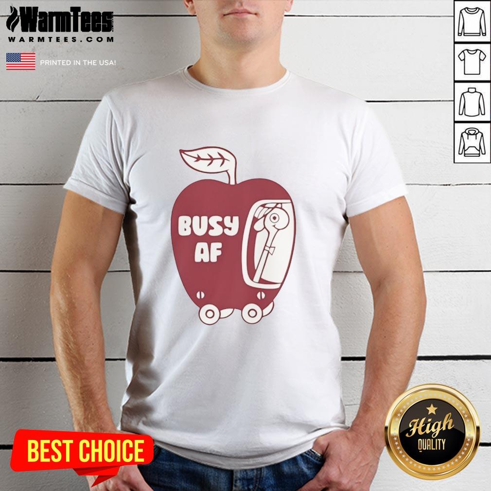premium-top-busy-af-apple-t-shirt-1 Premium Top Busy AF Apple T-Shirt featuring a stylish design, perfect for casual wear and apple lovers.