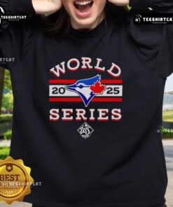 Alt Text: Premium Toronto Blue Jays 2025 World Series Logo Sweatshirt featuring vibrant team colors and logo design.