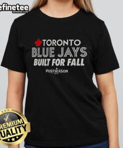 Premium Toronto Blue Jays tee designed for fall 2025 postseason, perfect for ladies supporting their favorite team.