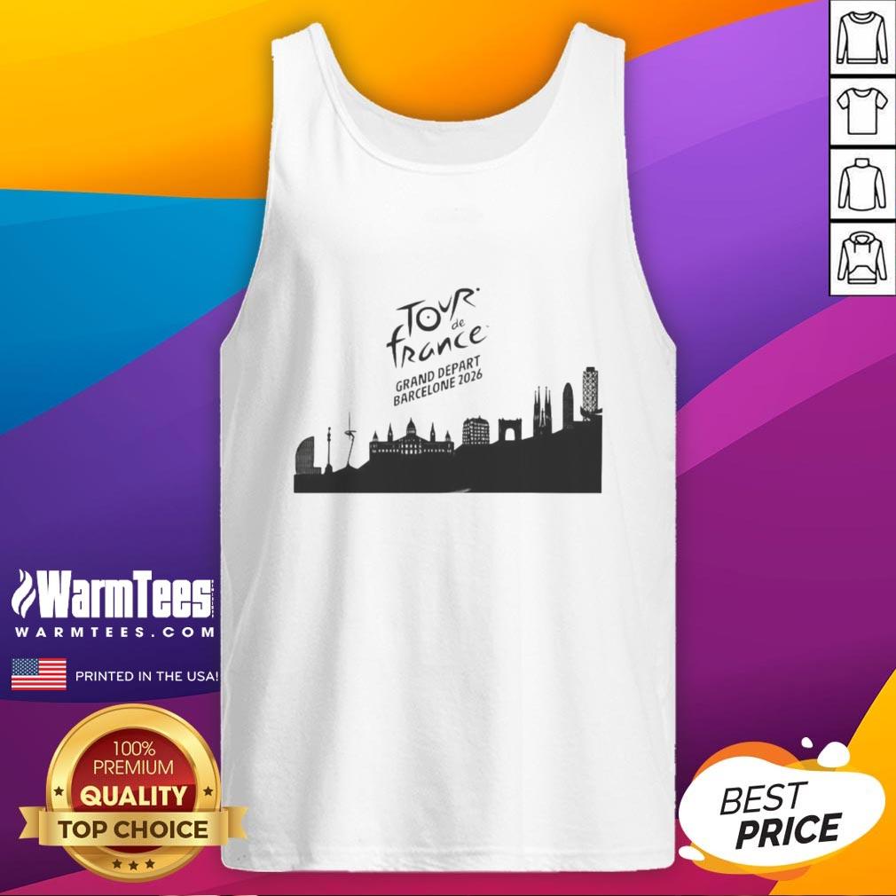 premium-tour-de-france-grand-depart-barcelone-2026-skyline-tank-top Premium Tour de France Grand Depart Barcelona 2026 Skyline Tank Top featuring iconic city skyline design.